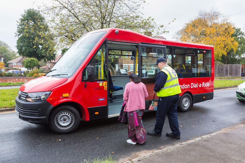 Bus in use